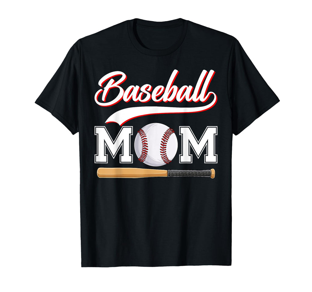 Funny Baseball Mom Baseball Mama Happy T-Shirt - Streetwear Style Unisex - T-Shirt, Sweatshirt, Hoodie
