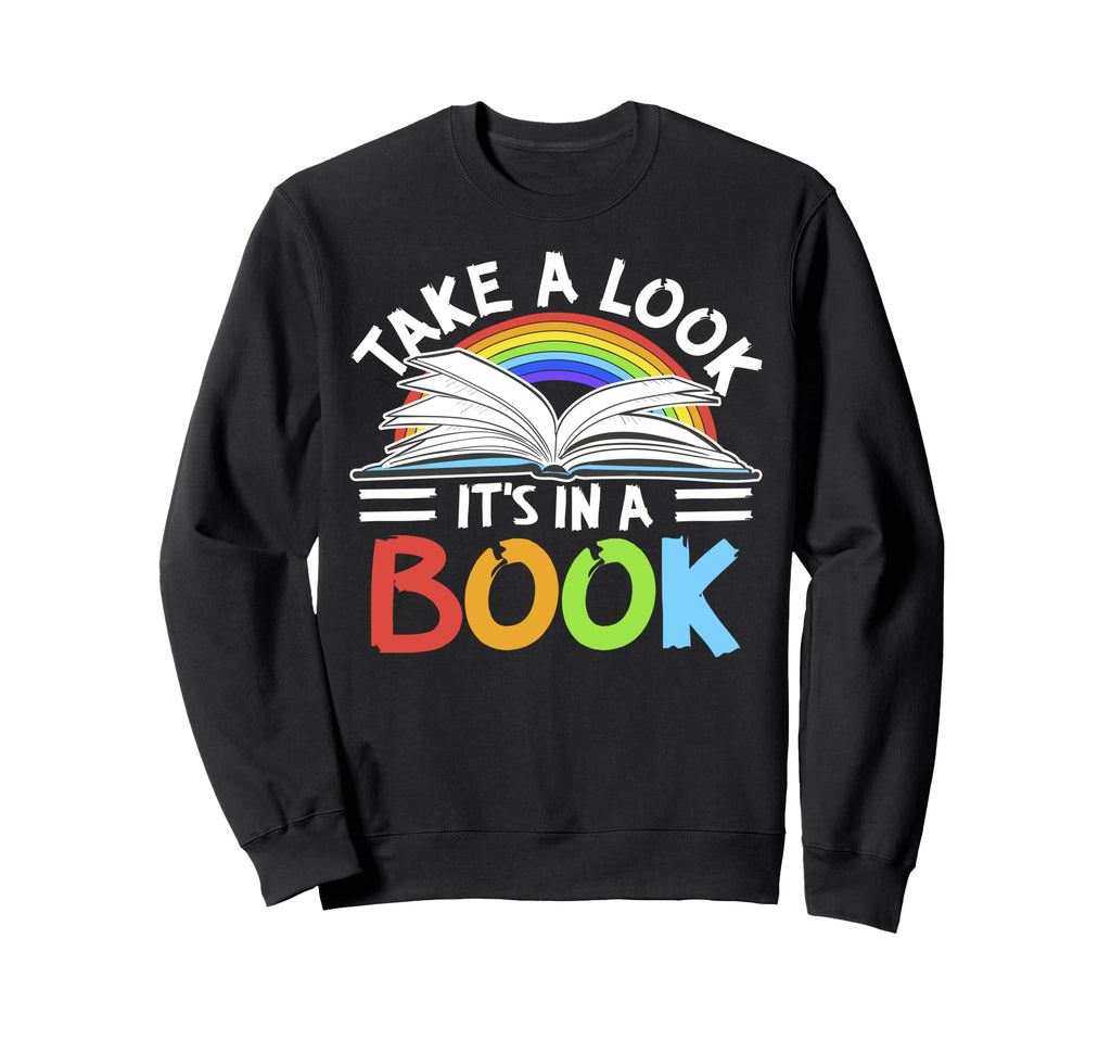 Love Reading Love Rainbows Gift Sweatshirt - Minimalist Print for Adults - T-Shirt, Sweatshirt, Hoodie