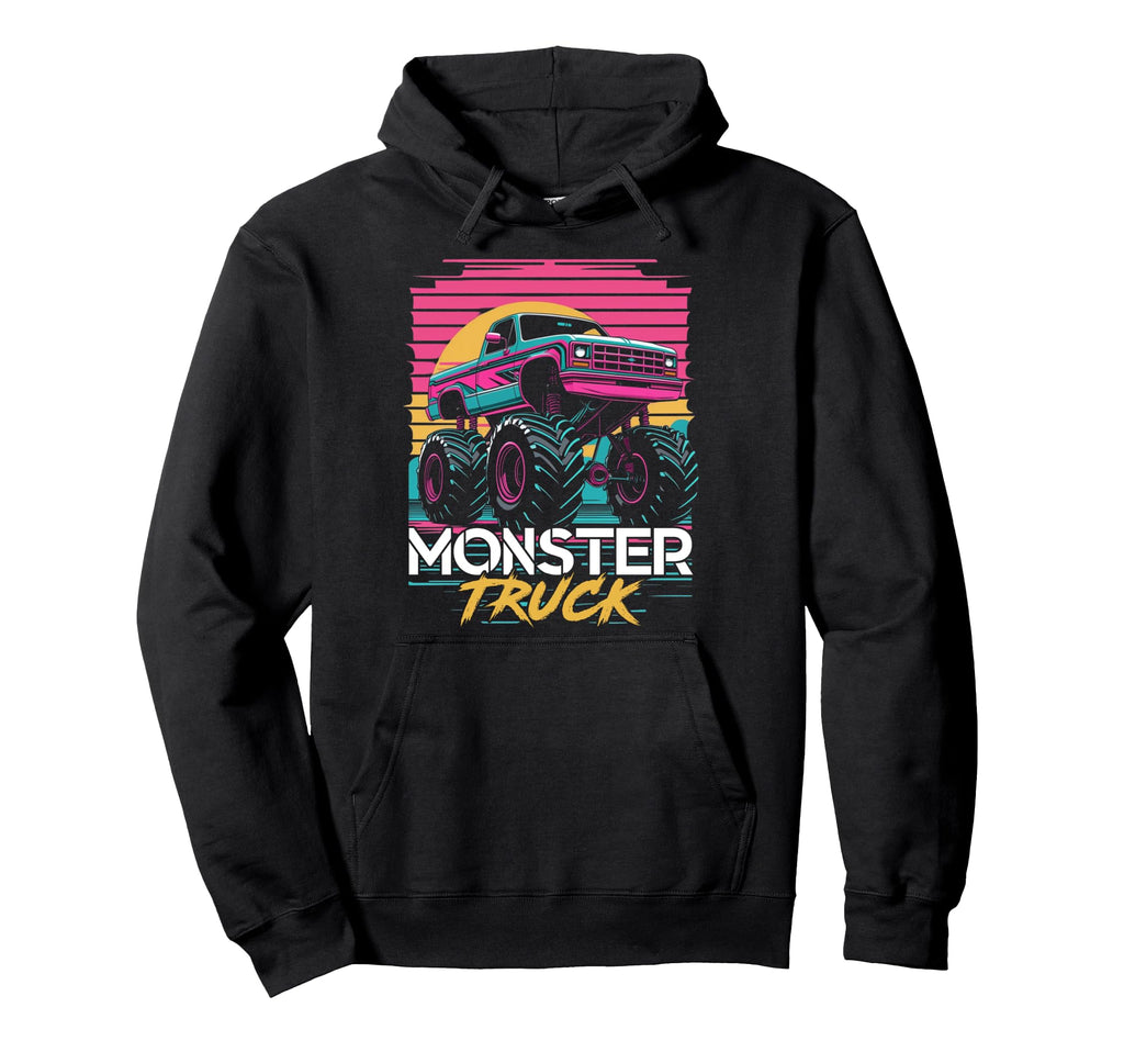 Vaporwave Aesthetic Monster Truck Hoodie - Aesthetic Graphic Men Women - T-Shirt, Sweatshirt, Hoodie