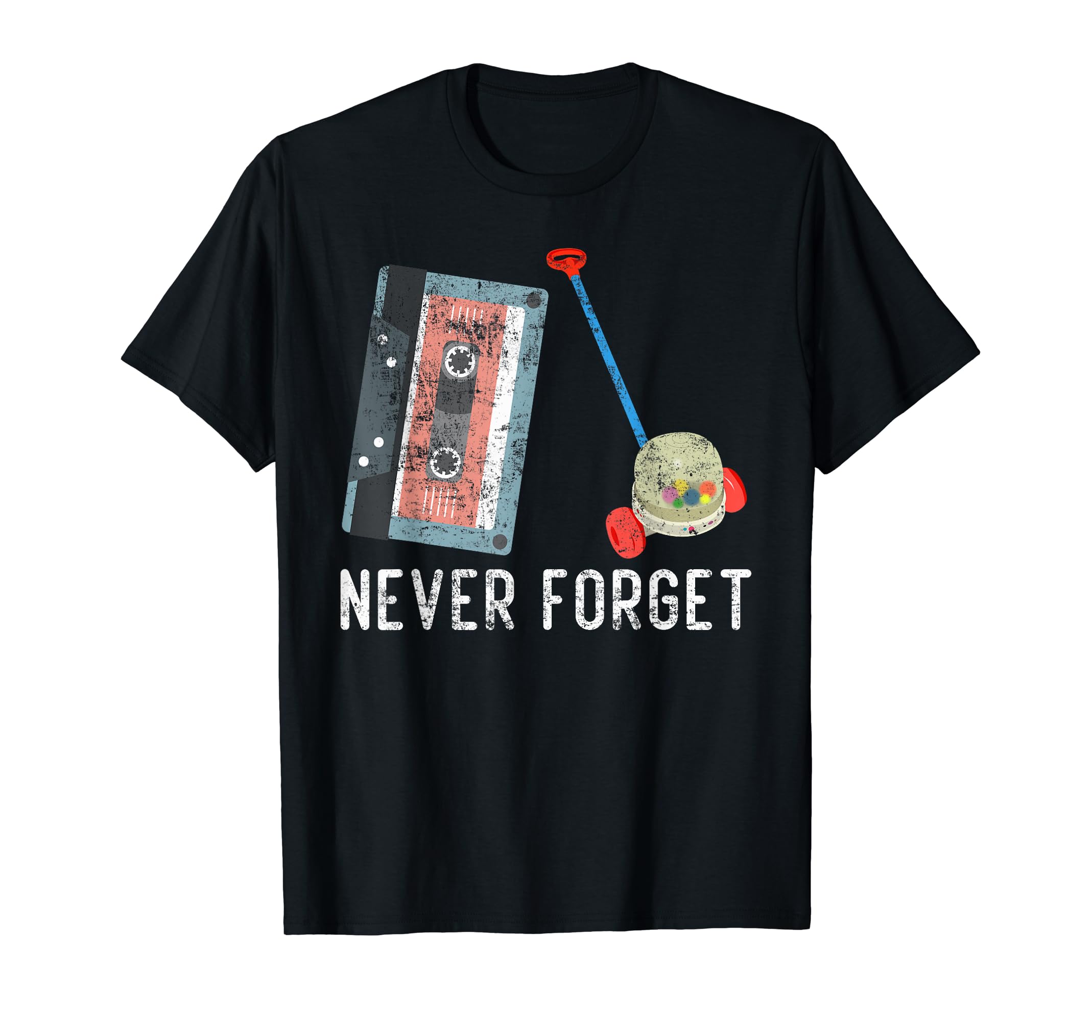 Never Forget 80S 90S Corn Popper T-Shirt - Minimalist Print for Adults - T-Shirt, Sweatshirt, Hoodie