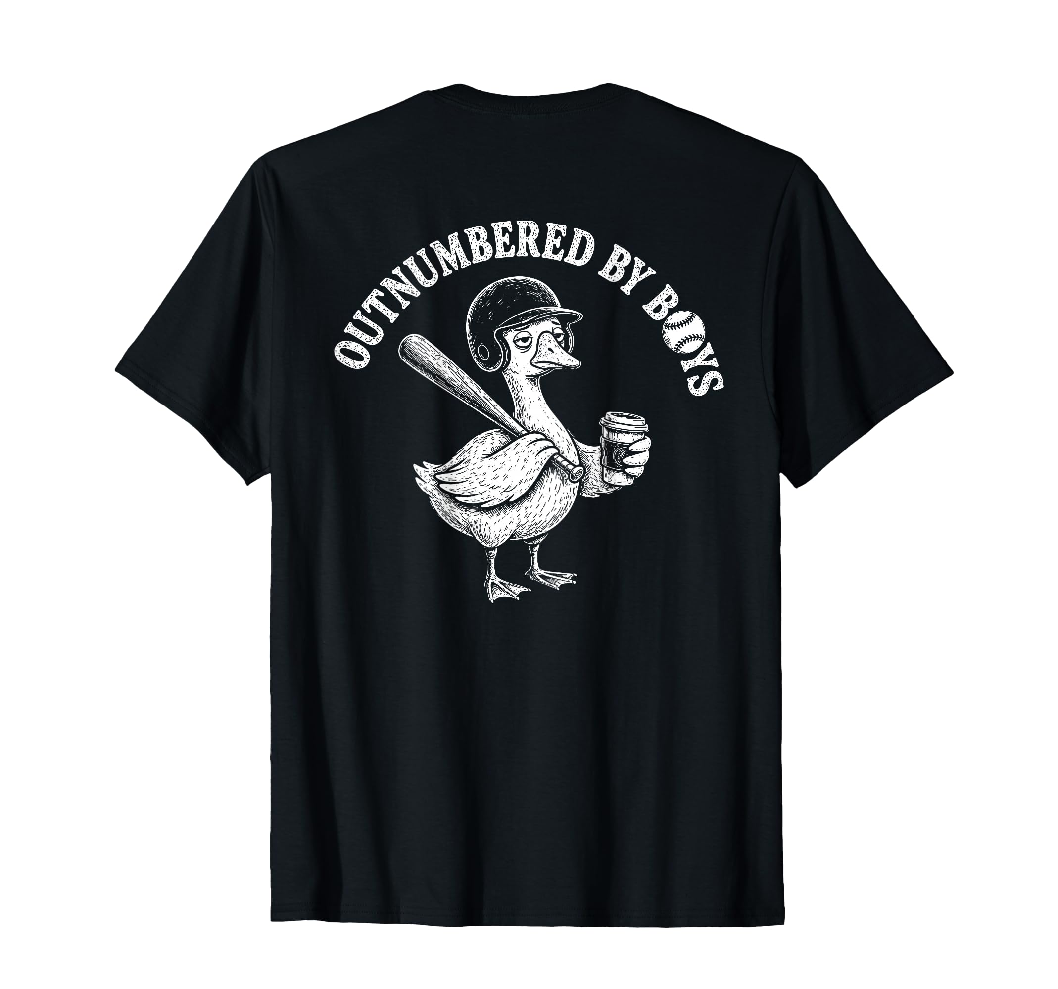 Back Outnumbered Mom Goose Mothers Day T-Shirt - Graphic Print Men Women - T-Shirt, Sweatshirt, Hoodie