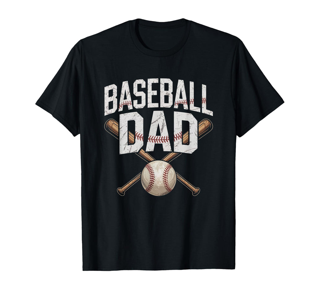 Baseball Dad Funny Sport Father Outfit T-Shirt - Custom Art Print Unisex - T-Shirt, Sweatshirt, Hoodie