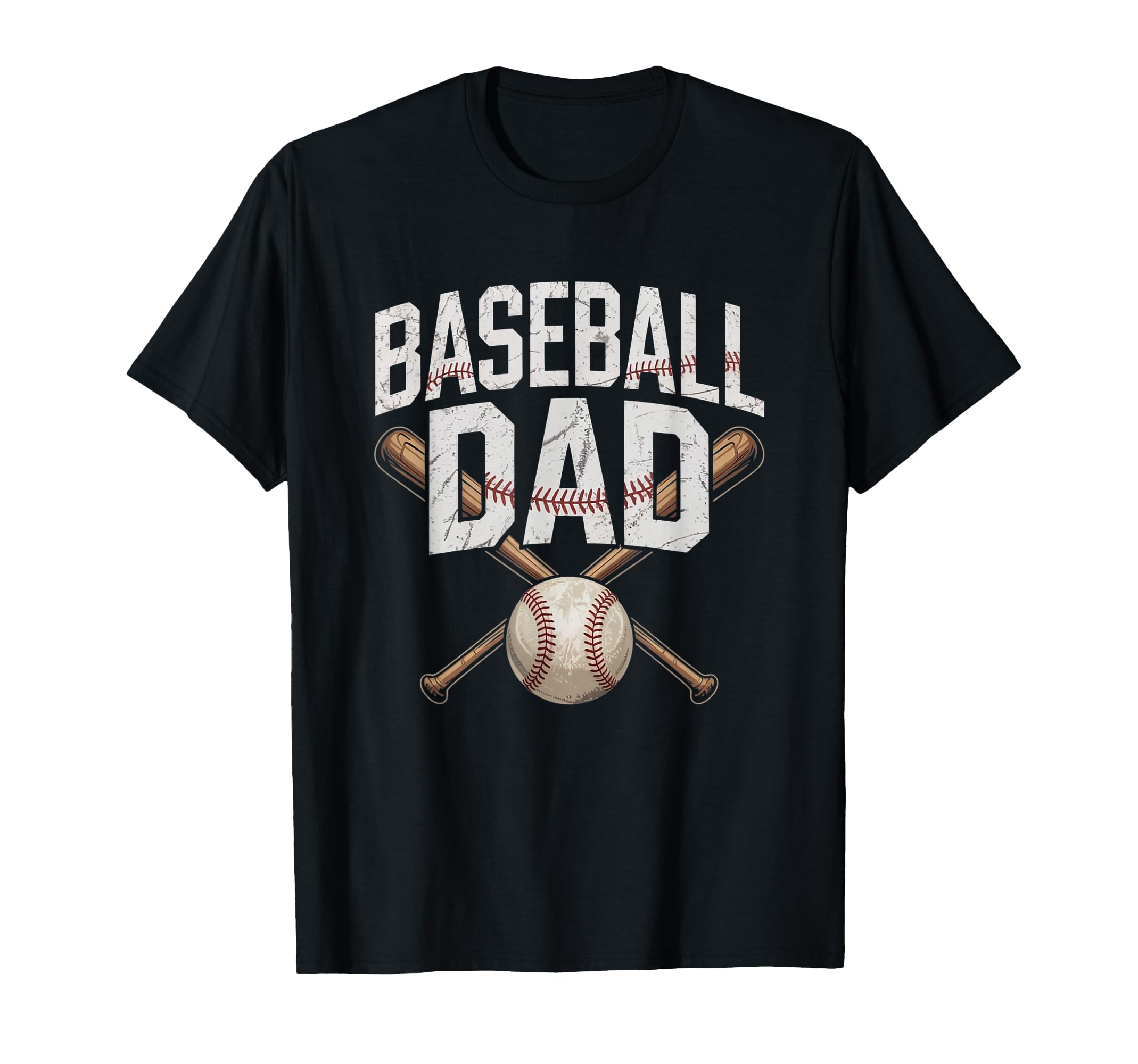 Baseball Dad Funny Sport Father Outfit T-Shirt - Custom Art Print Unisex - T-Shirt, Sweatshirt, Hoodie