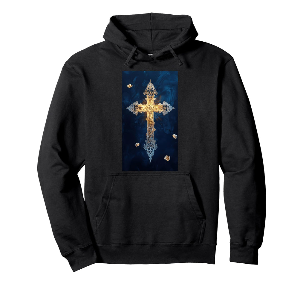 Gothic Cross Grunge Aesthetic Y2K Goth Hoodie - Trendy Graphic Unisex - T-Shirt, Sweatshirt, Hoodie