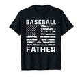 Baseball Father Dad Usa Flag 4Th July T-Shirt - Custom Art Print Men Women - T-Shirt, Sweatshirt, Hoodie