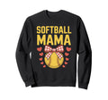 Softball Mama Baseball Game And Sweatshirt - Minimalist Print Unisex - T-Shirt, Sweatshirt, Hoodie