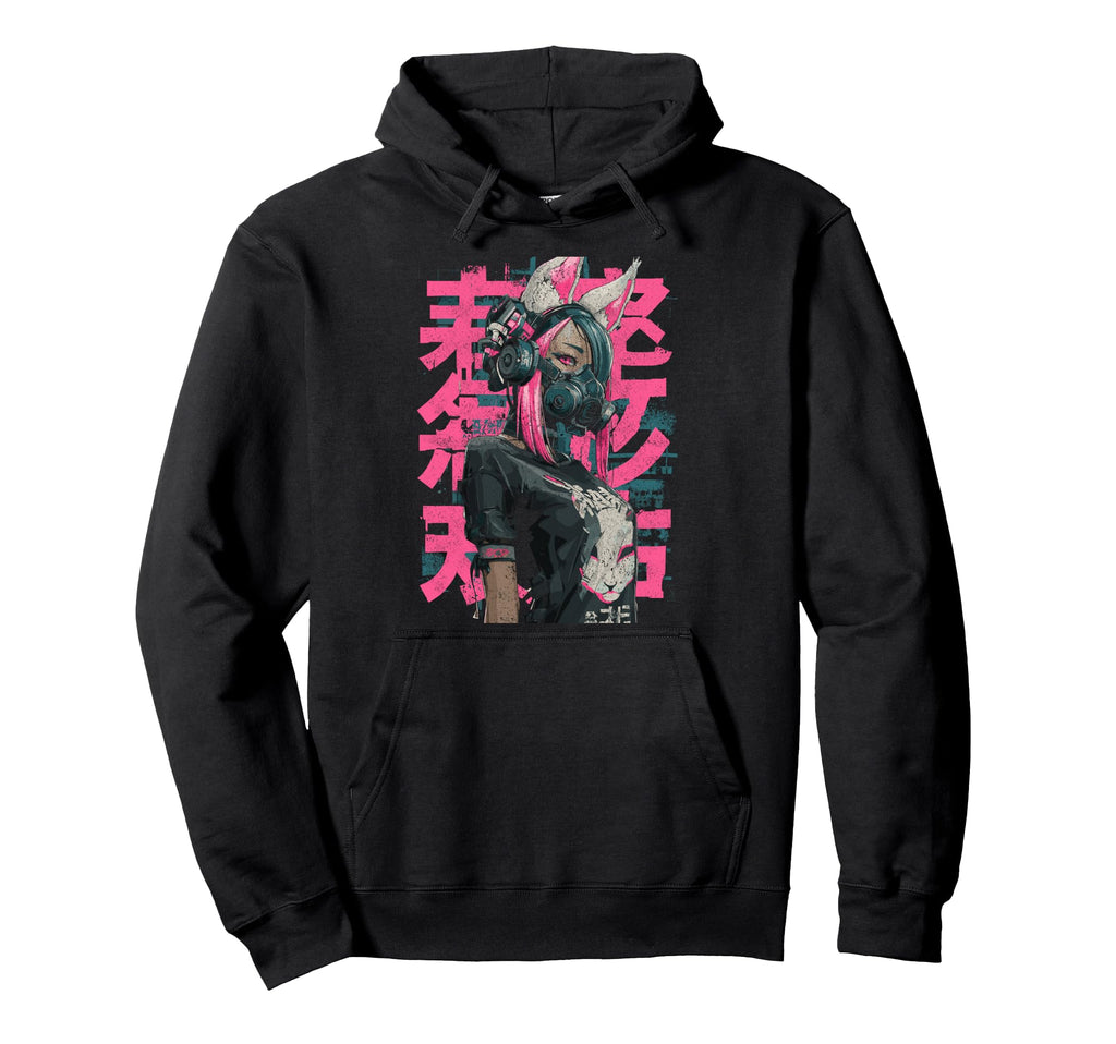 Japanese Streetwear Anime Cyberpunk Y2K Hoodie - Graphic Print for Adults - T-Shirt, Sweatshirt, Hoodie