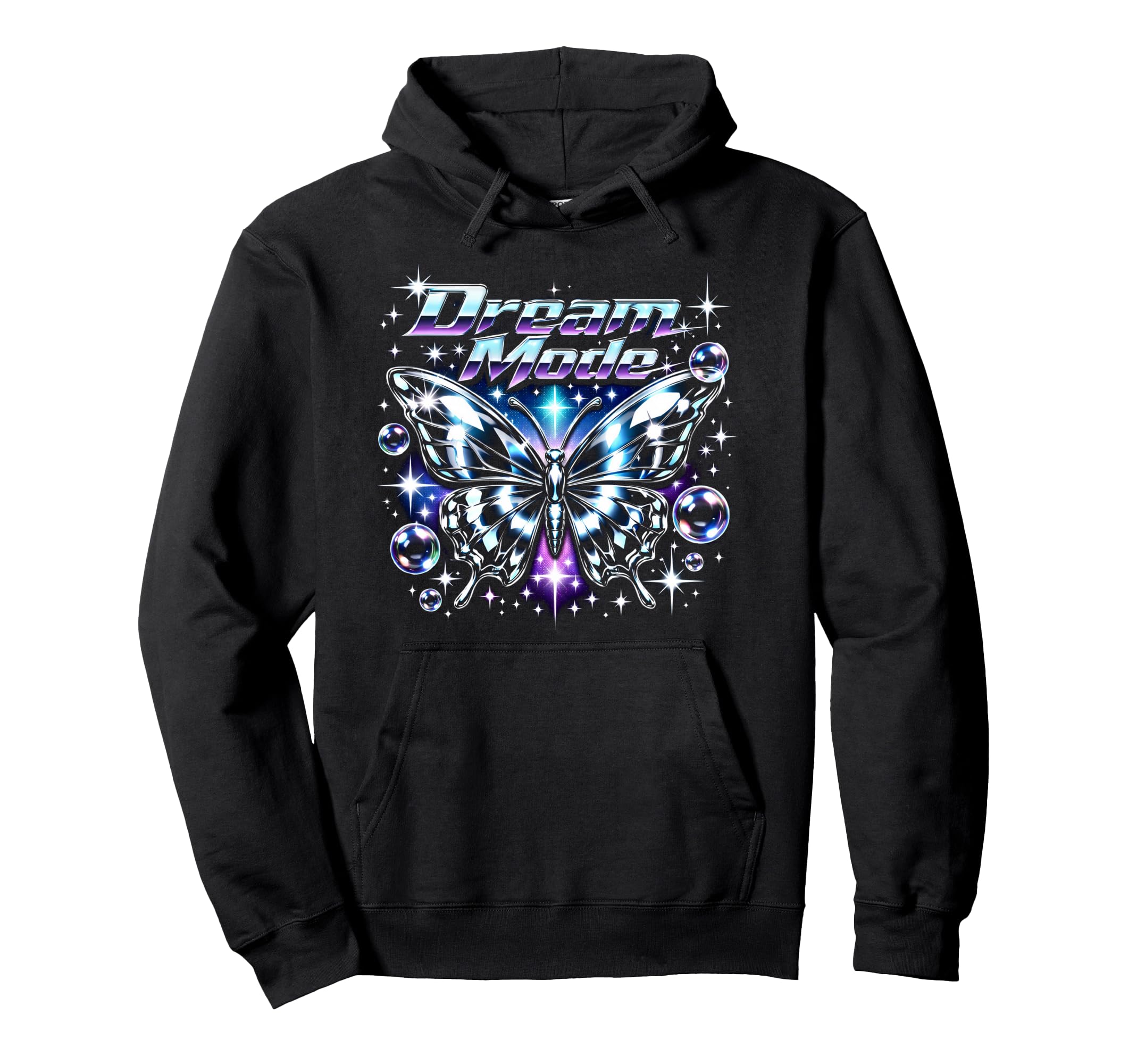 Y2K Butterfly Dream Mode Aesthetic Hoodie - Minimalist Print Men Women - T-Shirt, Sweatshirt, Hoodie