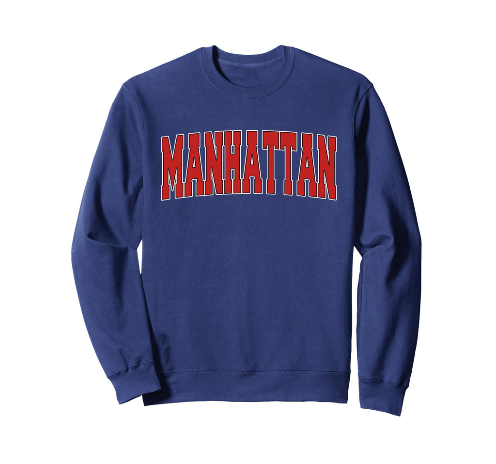 Manhattan Ny New York Varsity Usa Sweatshirt - Unique Graphic Men Women - T-Shirt, Sweatshirt, Hoodie