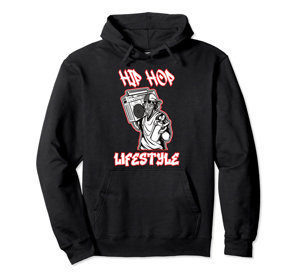Hip Hop Lifestyle Old School Rapper Hoodie - Fun Novelty Design Men Women - T-Shirt, Sweatshirt, Hoodie