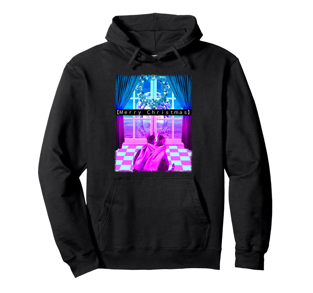 Vaporwave Cats Merry 1980S 1990S Hoodie - Novelty Apparel Men Women - T-Shirt, Sweatshirt, Hoodie