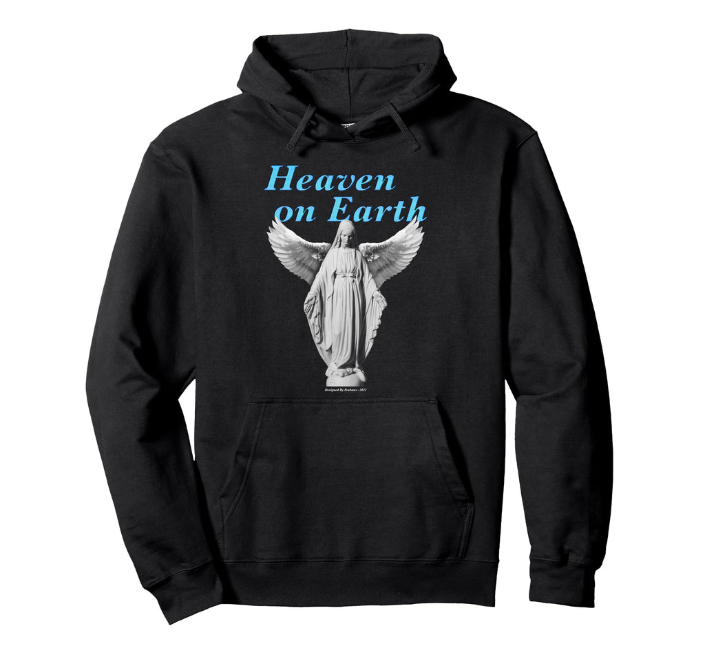 Heaven Earth Sad Aesthetic Edgy Hoodie - Minimalist Print Men Women - T-Shirt, Sweatshirt, Hoodie