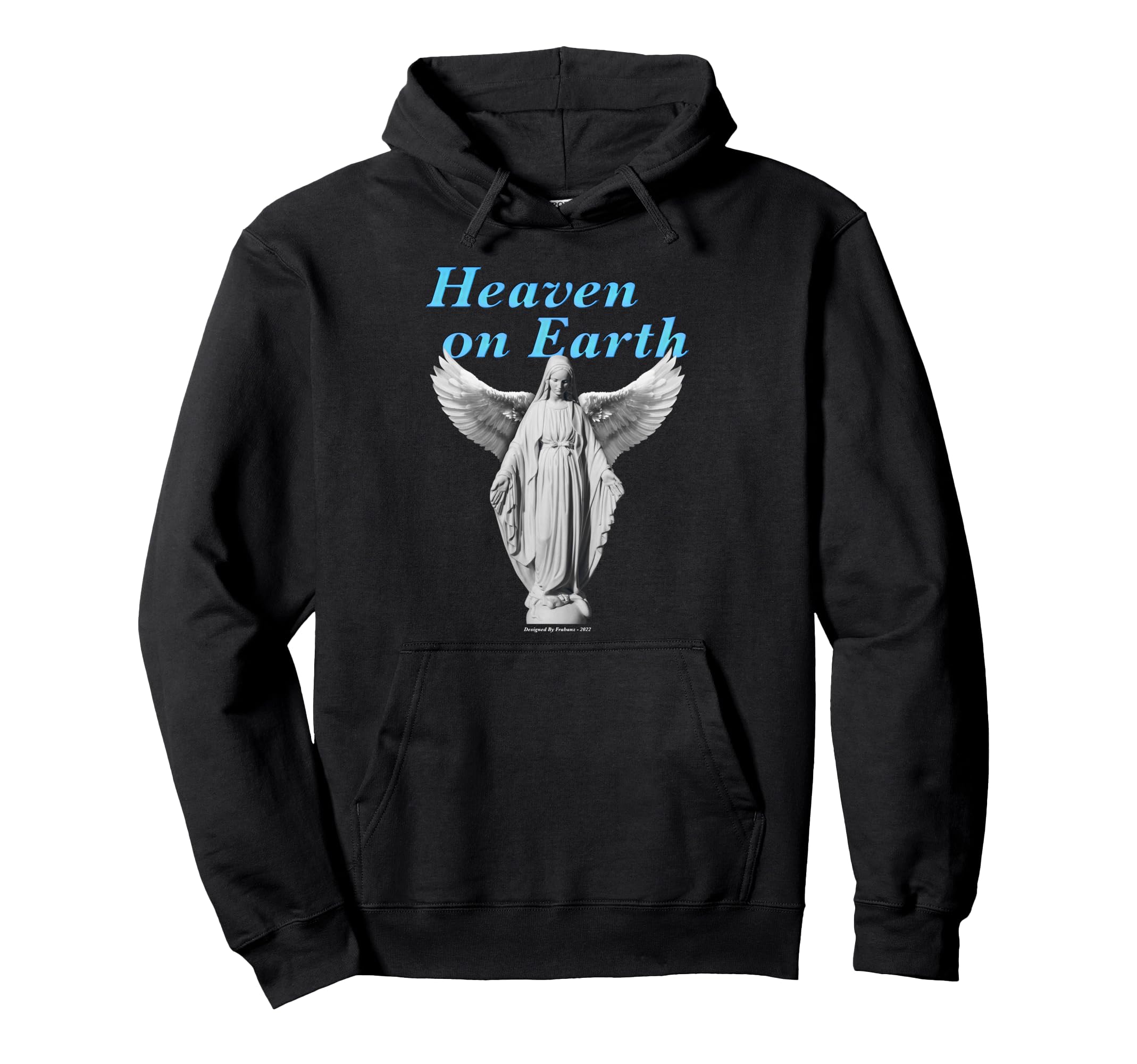Heaven Earth Sad Aesthetic Edgy Hoodie - Minimalist Print Men Women - T-Shirt, Sweatshirt, Hoodie