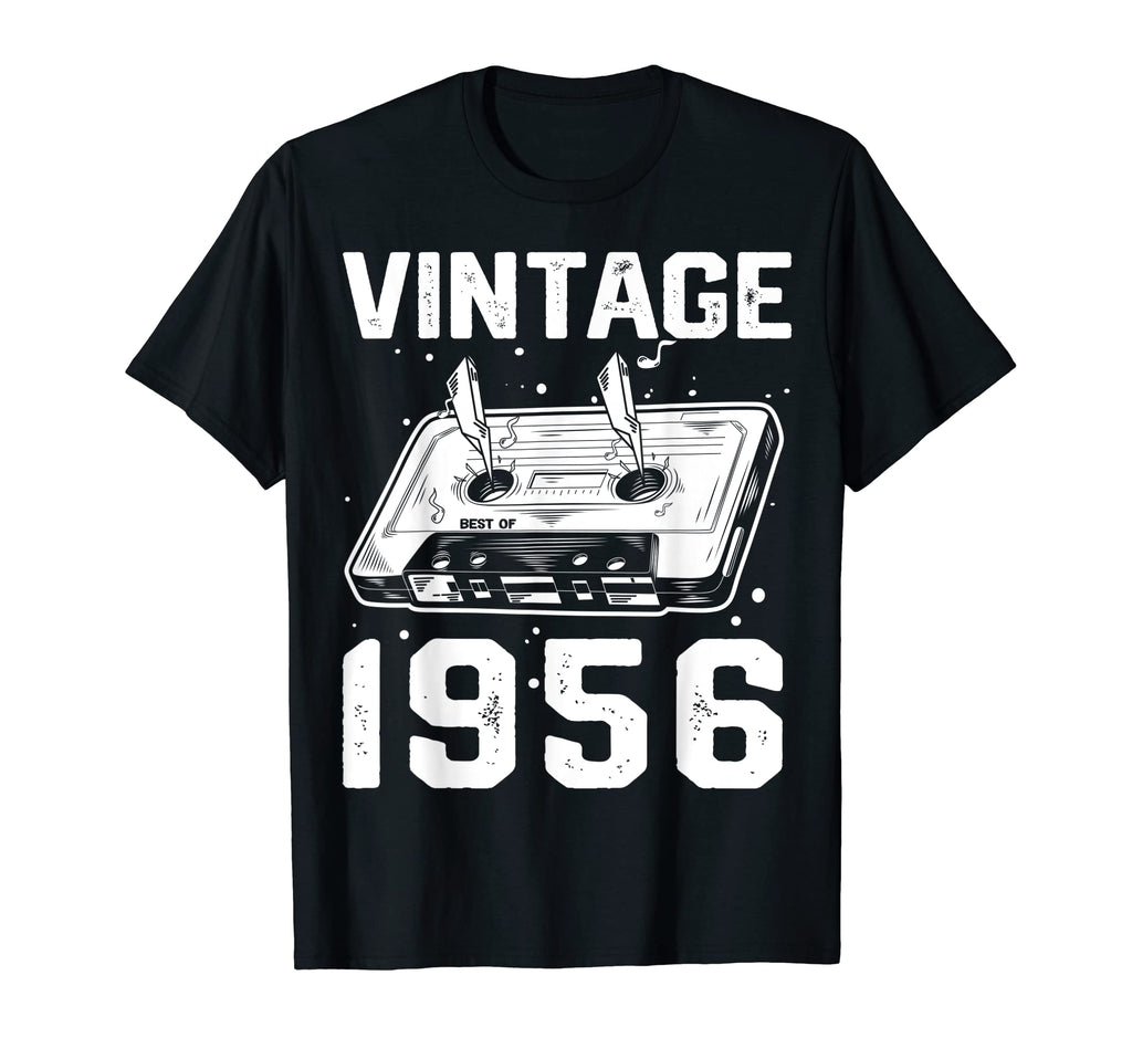 Birthday Best 1956 Bday 1956 Cassette T-Shirt - Fun Novelty Design Unisex - T-Shirt, Sweatshirt, Hoodie