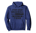 Every Great Baseball Mom Hoodie - Aesthetic Graphic for Adults - T-Shirt, Sweatshirt, Hoodie