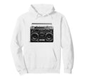 Boom Box 80S 90S Ghetto Blaster Hoodie - Fun Novelty Design Men Women - T-Shirt, Sweatshirt, Hoodie