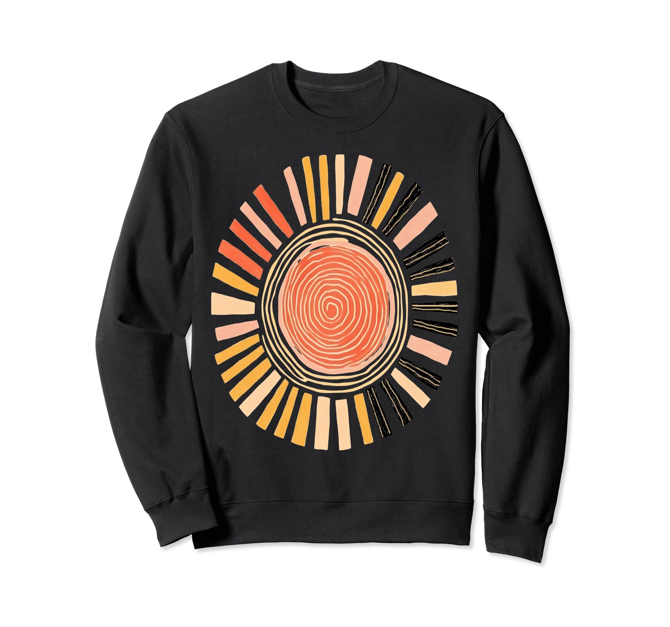 Abstract Sun Boho Sweatshirt - Unique Graphic Men Women - T-Shirt, Sweatshirt, Hoodie
