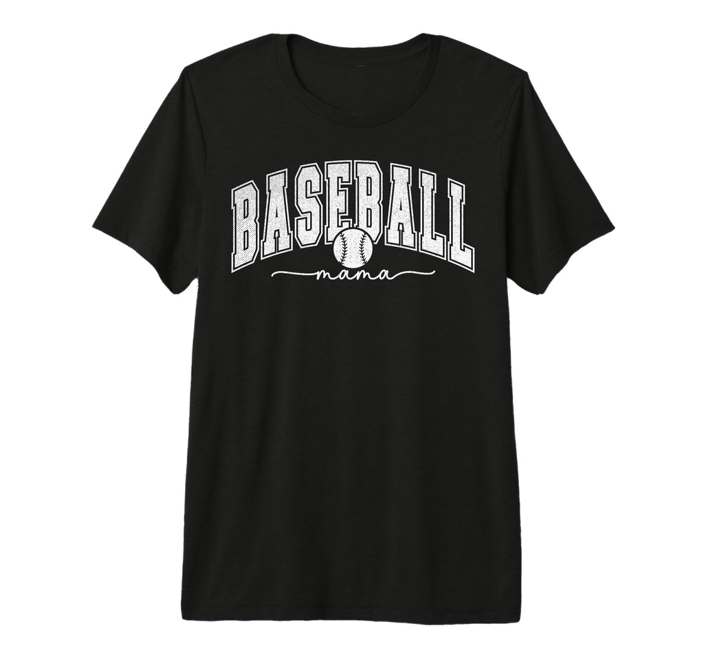 Baseball Mama Tri Blend T-Shirt - Aesthetic Graphic Men Women - T-Shirt, Sweatshirt, Hoodie