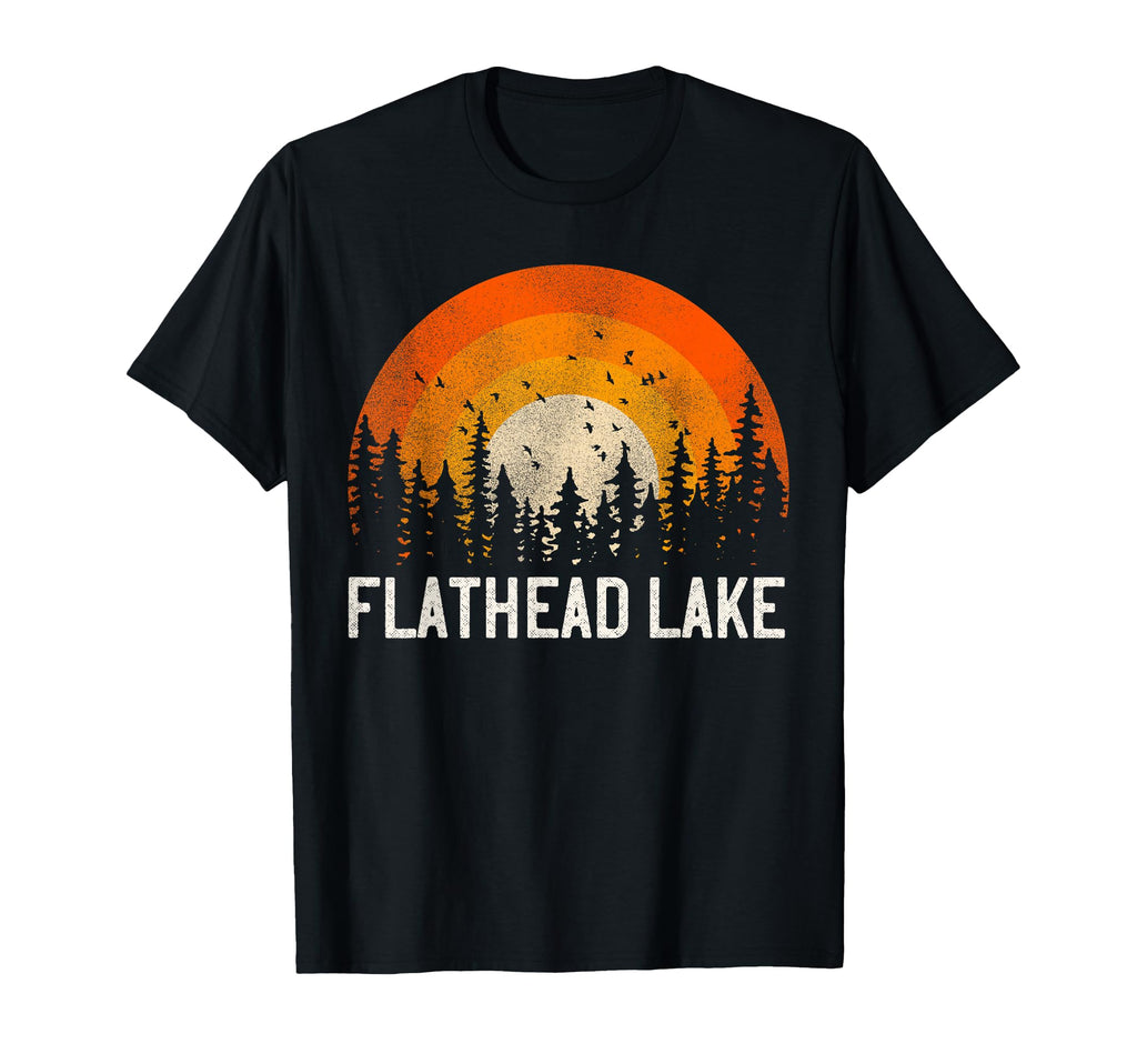 Flathead Lake 70S 80S T-Shirt - Graphic Print for Adults - T-Shirt, Sweatshirt, Hoodie