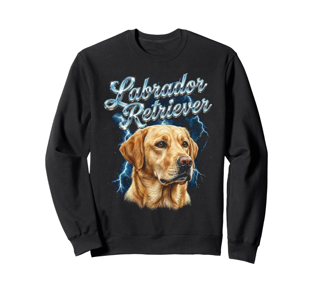 Labrador Retriever 90S Dog Lover Sweatshirt - Minimalist Print for Adults - T-Shirt, Sweatshirt, Hoodie