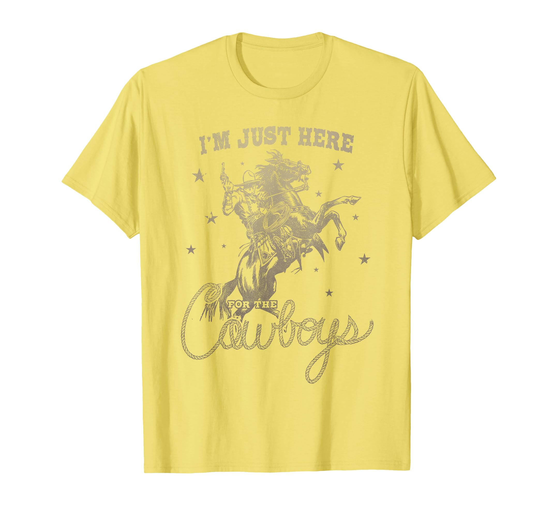 Im Just Here Cowboys Western Horse T-Shirt - Custom Art Print Men Women - T-Shirt, Sweatshirt, Hoodie