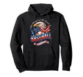 Proud Baseball American Baseball Flag Hoodie - Minimalist Print for Adults - T-Shirt, Sweatshirt, Hoodie