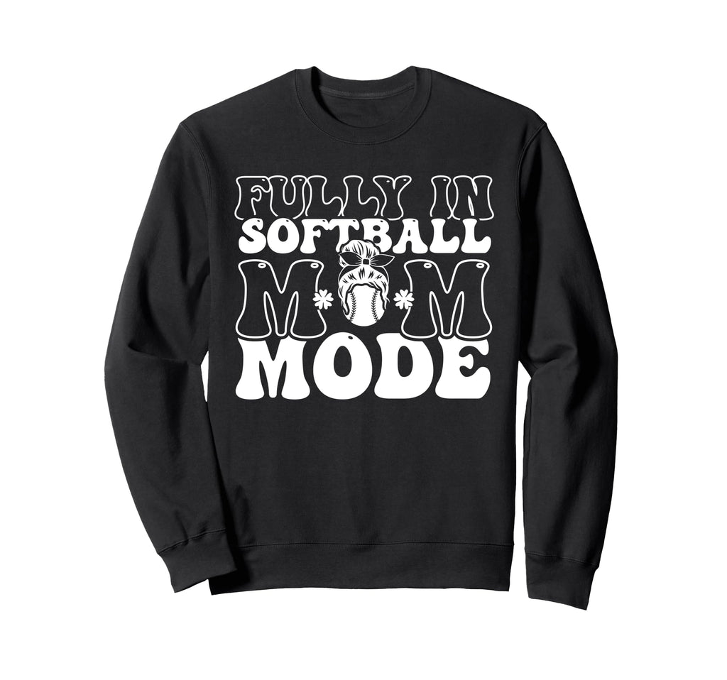 Softball Mom Mothers Day Baseball Sweatshirt - Trendy Graphic for Adults - T-Shirt, Sweatshirt, Hoodie