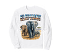 Elephant 70S 90S Elephant African Sweatshirt - Minimalist Print Unisex - T-Shirt, Sweatshirt, Hoodie