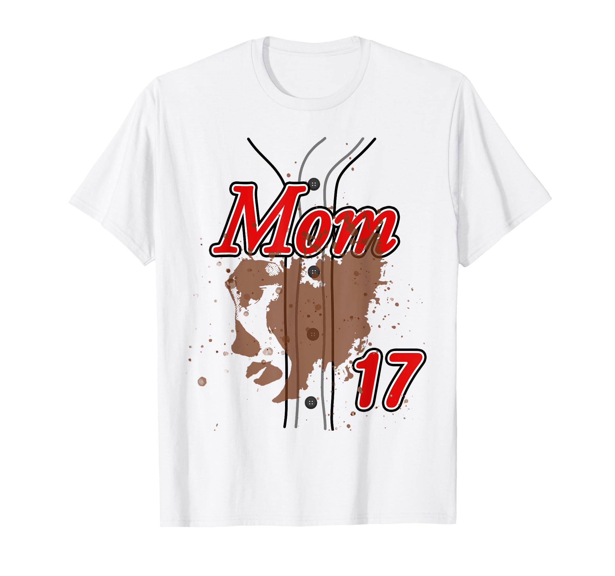 Baseball Mom Baseball Jersey 17 T-Shirt - Streetwear Style for Adults - T-Shirt, Sweatshirt, Hoodie