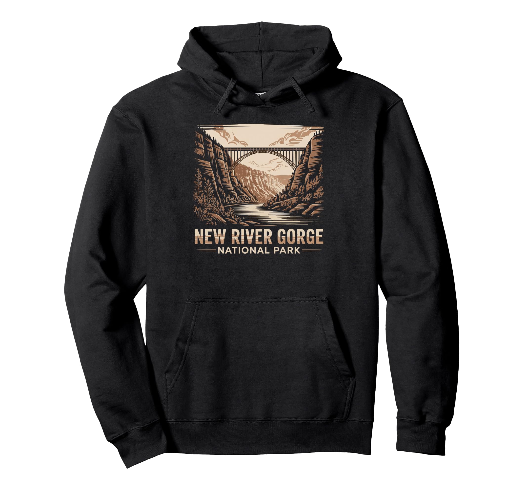 New River Gorge National Park Bridge Hoodie - Fun Novelty Design Unisex - T-Shirt, Sweatshirt, Hoodie