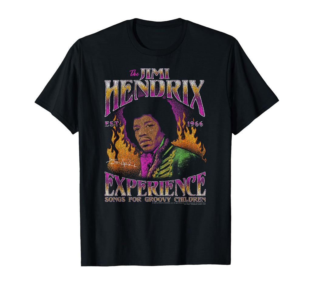 Jimi Hendrix Songs Groovy Children T-Shirt - Graphic Print for Adults - T-Shirt, Sweatshirt, Hoodie