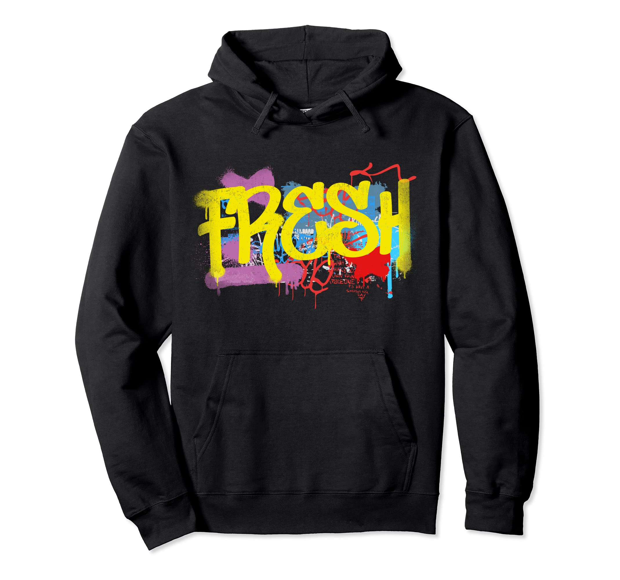 Fresh 80S 90S Hip Hop Rap Old School Hoodie - Aesthetic Graphic Men Women - T-Shirt, Sweatshirt, Hoodie
