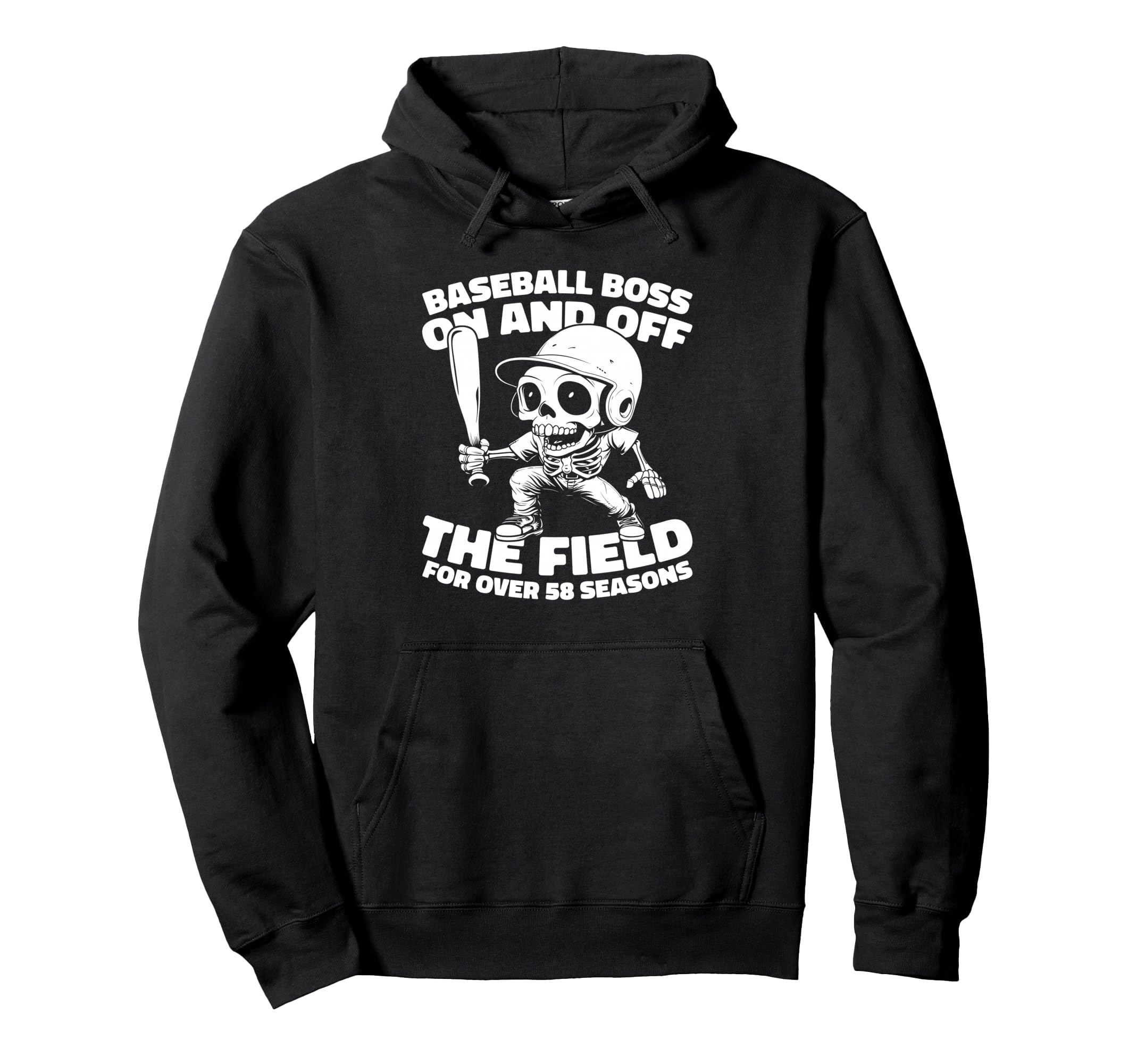 58 Years Old Baseball Baseballer Team Hoodie - Minimalist Print Unisex - T-Shirt, Sweatshirt, Hoodie