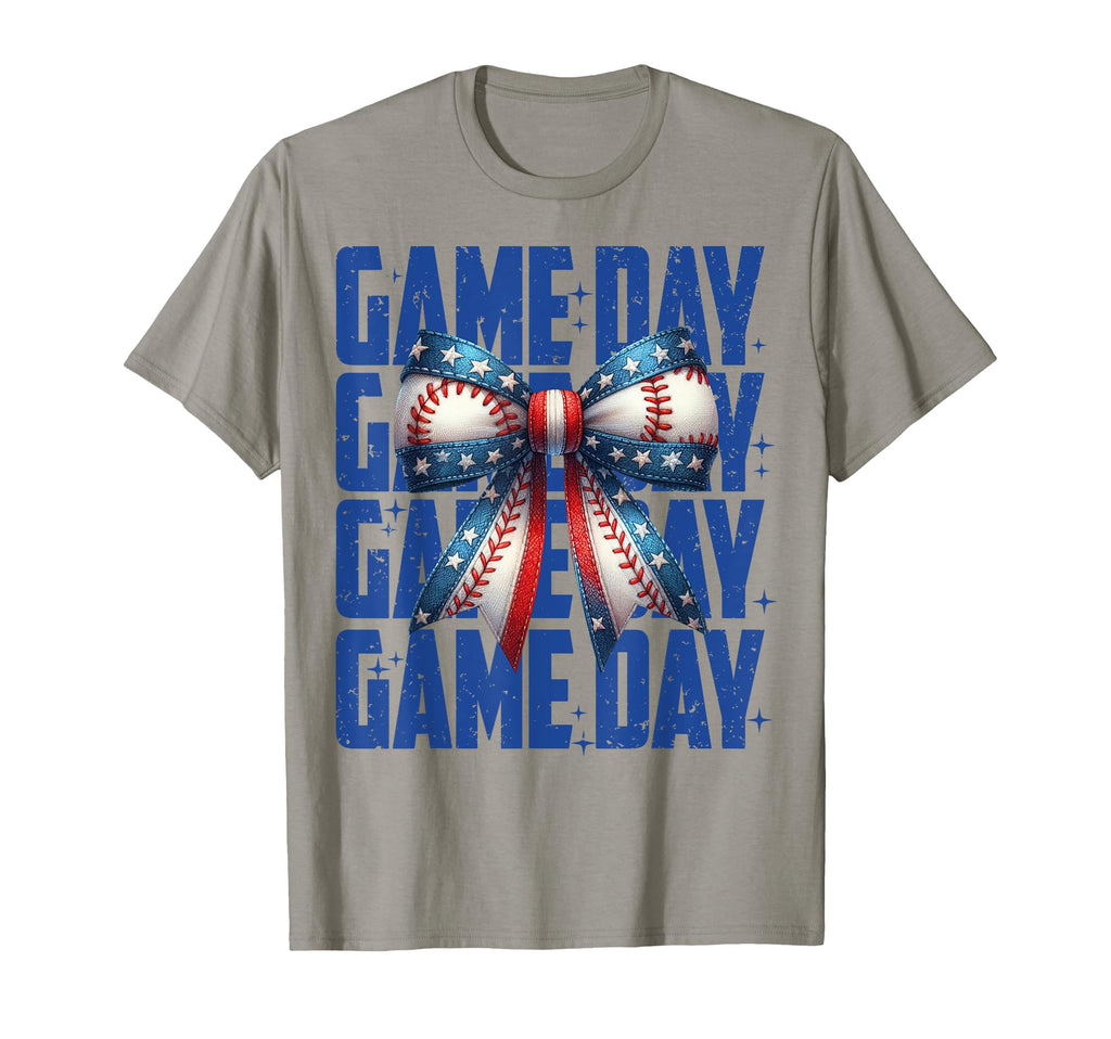Baseball Mama Coquette Bow Game Day T-Shirt - Minimalist Print for Adults - T-Shirt, Sweatshirt, Hoodie