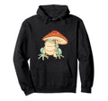 Frog Mushroom Umbrella Boho Hippie Hoodie - Trendy Graphic Unisex - T-Shirt, Sweatshirt, Hoodie