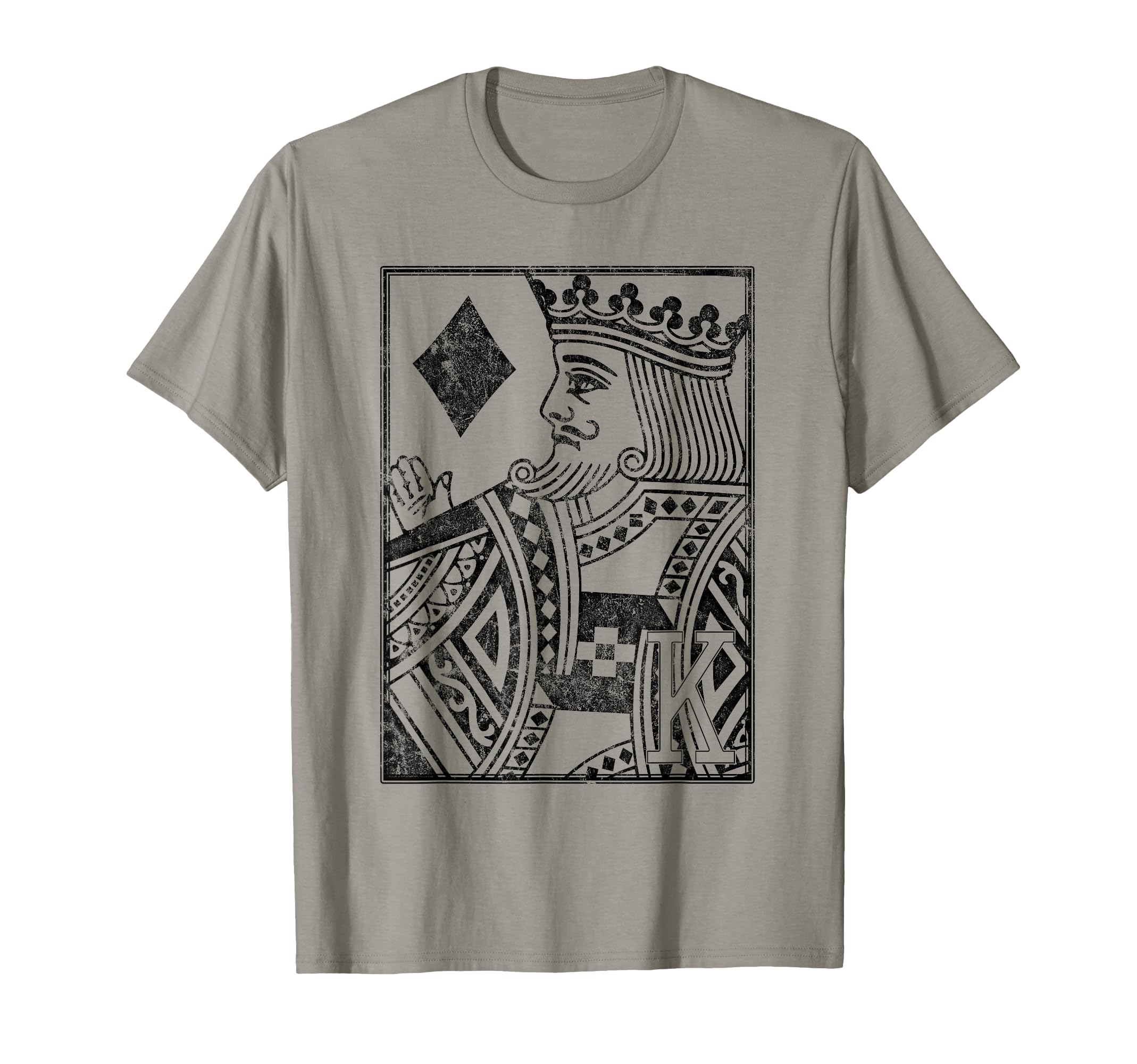 King Diamonds Distressed Playing T-Shirt - Aesthetic Graphic for Adults - T-Shirt, Sweatshirt, Hoodie
