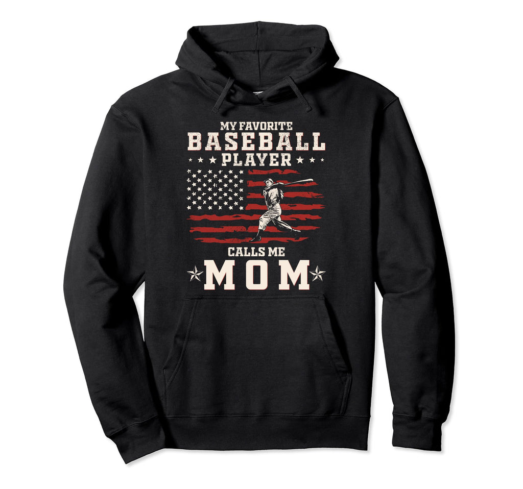 My Favorite Baseball Player Calls Me Hoodie - Aesthetic Graphic for Adults - T-Shirt, Sweatshirt, Hoodie