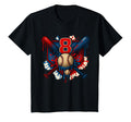Baseball 8 Year Old Splash Drip 8Th T-Shirt - Graphic Print for Adults - T-Shirt, Sweatshirt, Hoodie