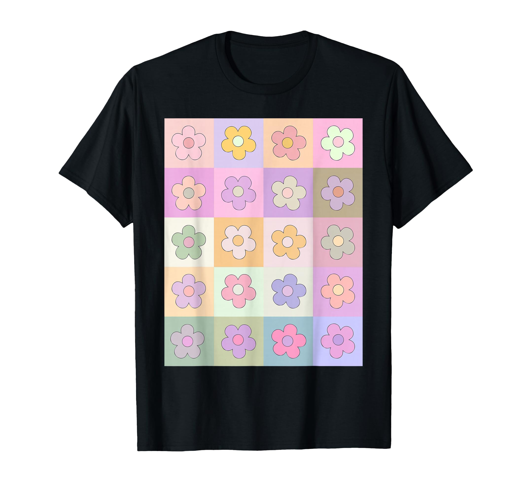Danish Pastel Aesthetic Daisy Flower T-Shirt - Minimalist Print for Adults - T-Shirt, Sweatshirt, Hoodie