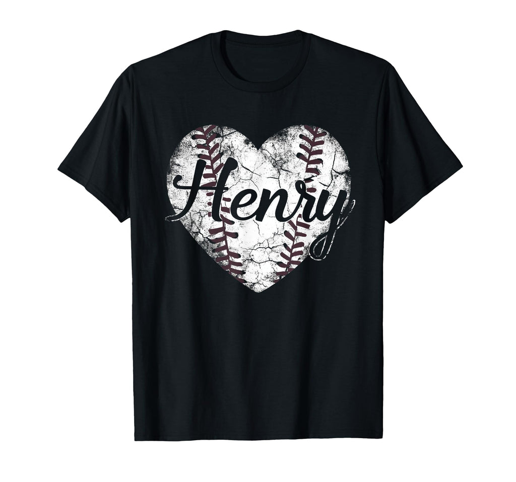 Henry Baseball Personalized Name Mom T-Shirt - Custom Art Print Men Women - T-Shirt, Sweatshirt, Hoodie