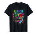 Hippie Cat Tie Dye Peace Sign 60S T-Shirt - Trendy Graphic for Adults - T-Shirt, Sweatshirt, Hoodie