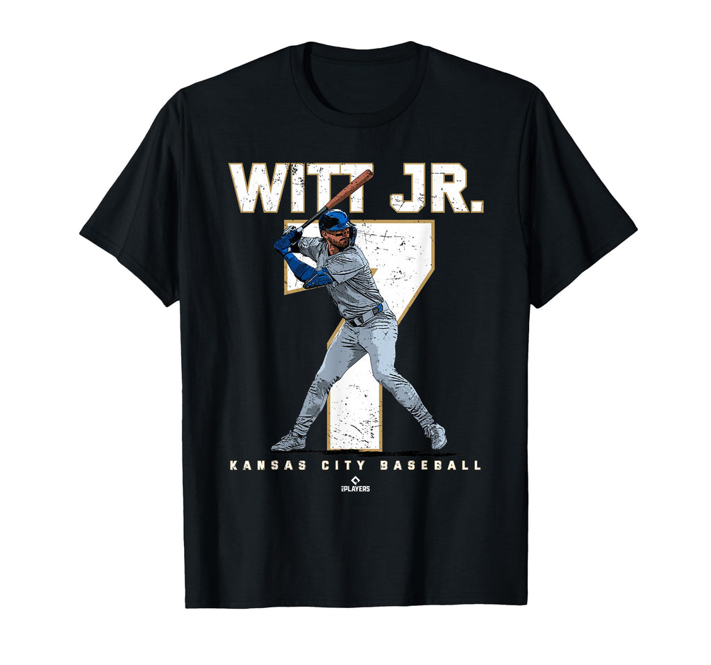 Number And Portrait Bobby Witt Jr T-Shirt - Minimalist Print for Adults - T-Shirt, Sweatshirt, Hoodie
