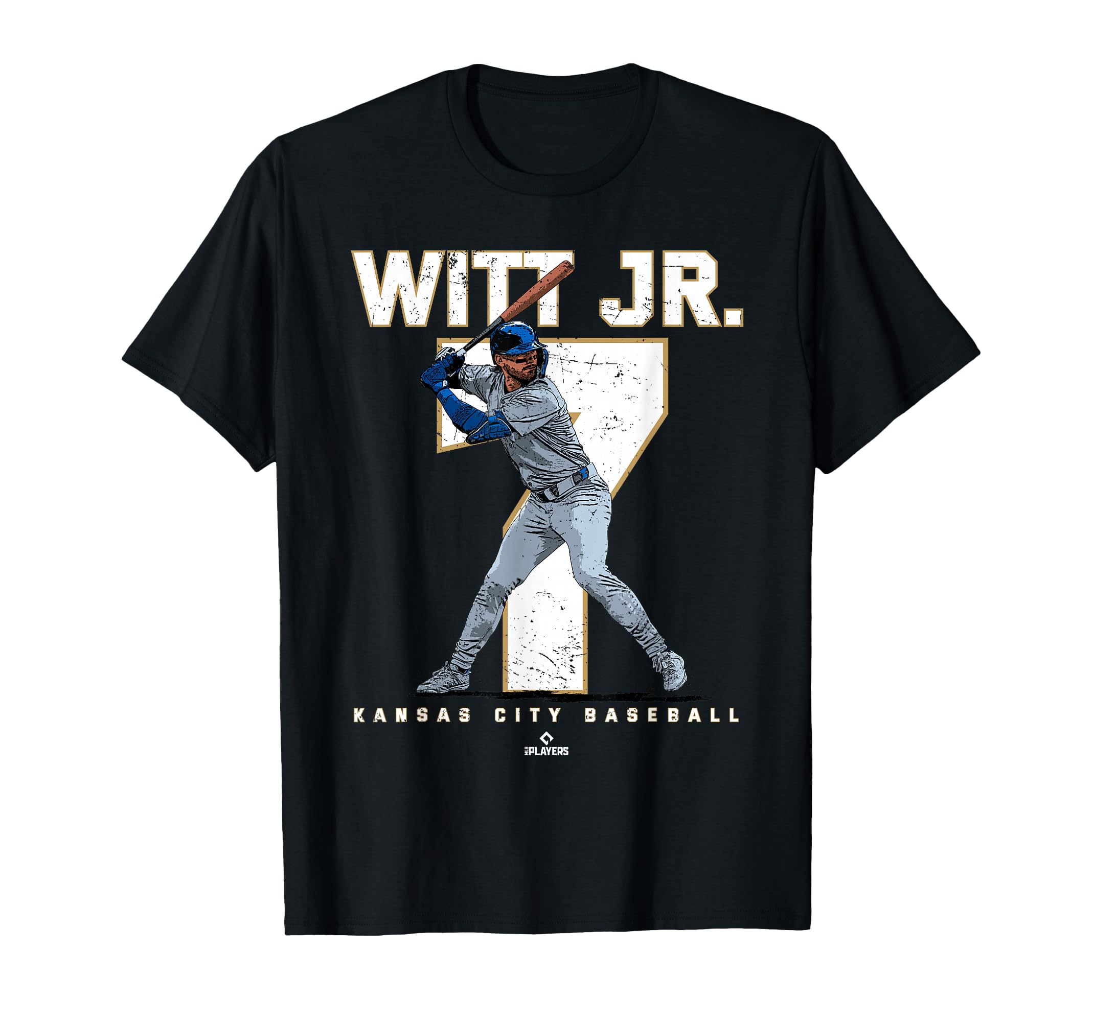Number And Portrait Bobby Witt Jr T-Shirt - Minimalist Print for Adults - T-Shirt, Sweatshirt, Hoodie