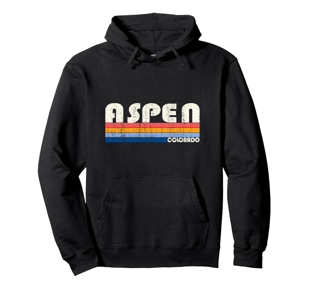 70S 80S Aspen Co Hoodie - Unique Graphic Unisex - T-Shirt, Sweatshirt, Hoodie