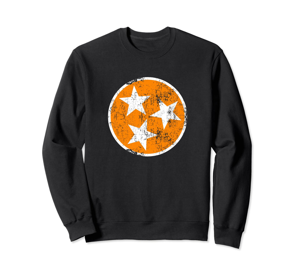 Tennessee Flag Orange White Sweatshirt - Novelty Apparel Men Women - T-Shirt, Sweatshirt, Hoodie