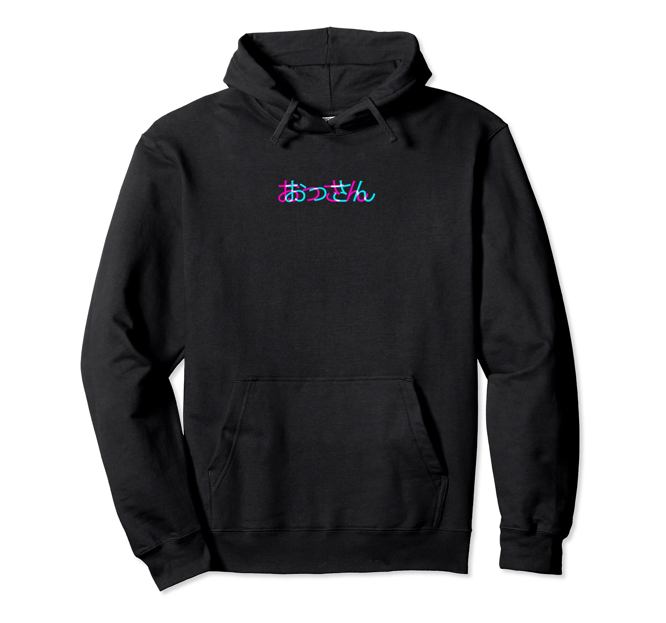 Ossan Japanese Glitch Anime Aesthetic Hoodie - Minimalist Print Men Women - T-Shirt, Sweatshirt, Hoodie