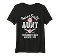 Womens Baseball Aunt Biggest Fan T-Shirt - Casual Everyday Wear Men Women - T-Shirt, Sweatshirt, Hoodie