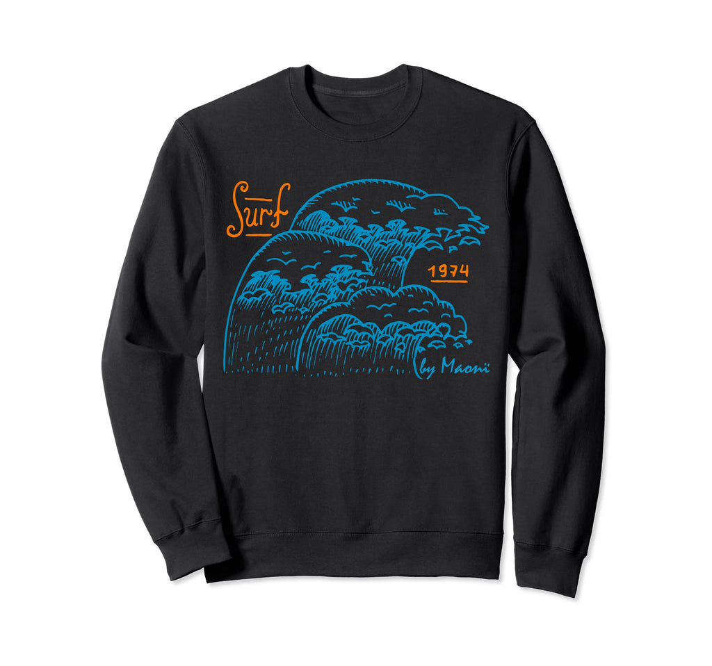 Welle 1974 Ocean Surf Club Surfer Sweatshirt - Trendy Graphic Men Women - T-Shirt, Sweatshirt, Hoodie