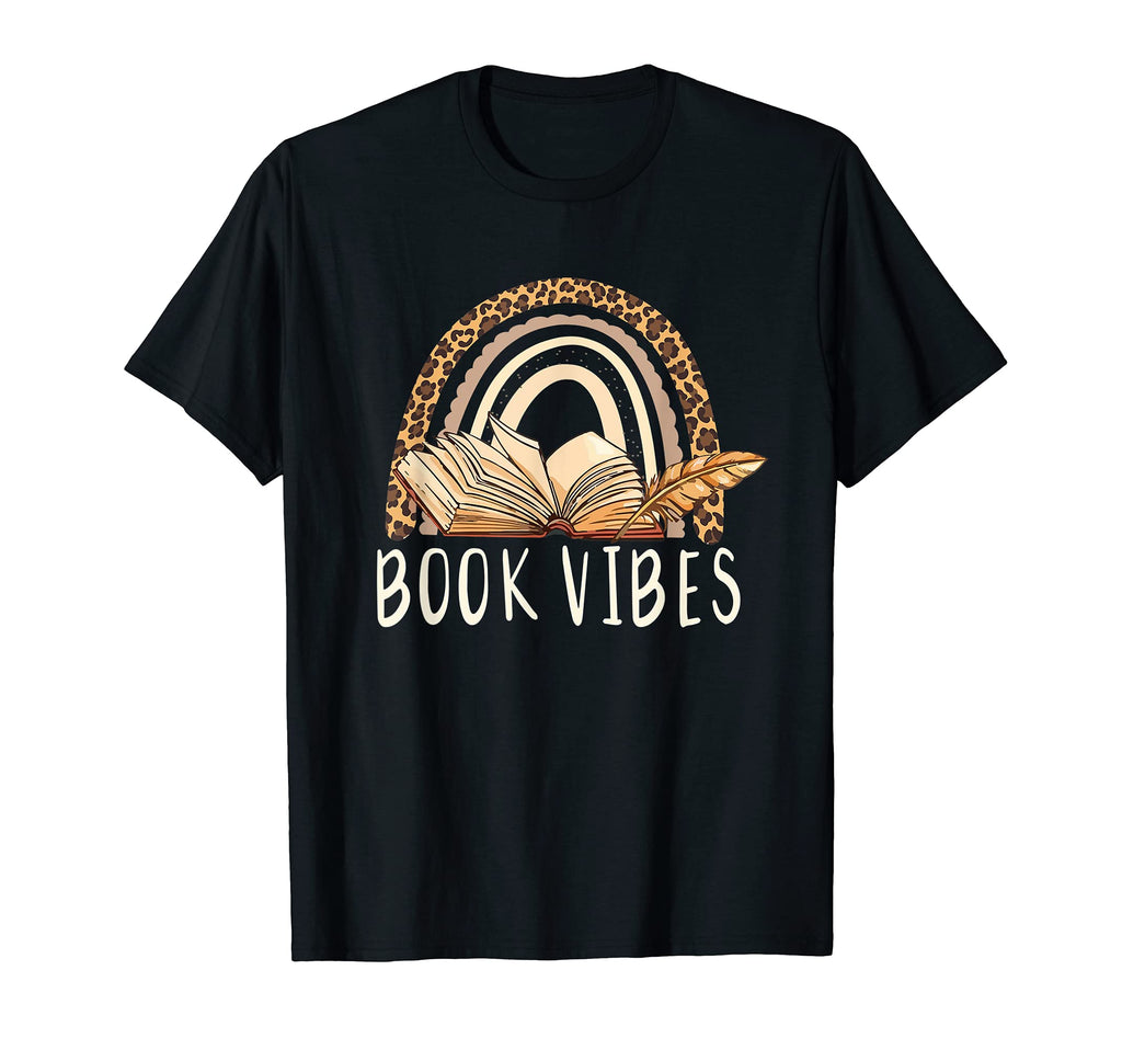 Womens Reading Lovers Book Vibes T-Shirt - Minimalist Print for Adults - T-Shirt, Sweatshirt, Hoodie