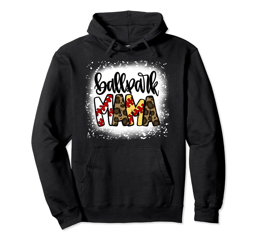 Ballpark Mom Mama Baseball Hoodie - Casual Everyday Wear for Adults - T-Shirt, Sweatshirt, Hoodie